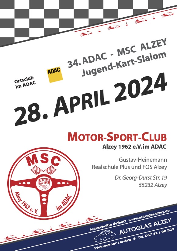 MSC Alzey Kart Slalom Plakat 2024